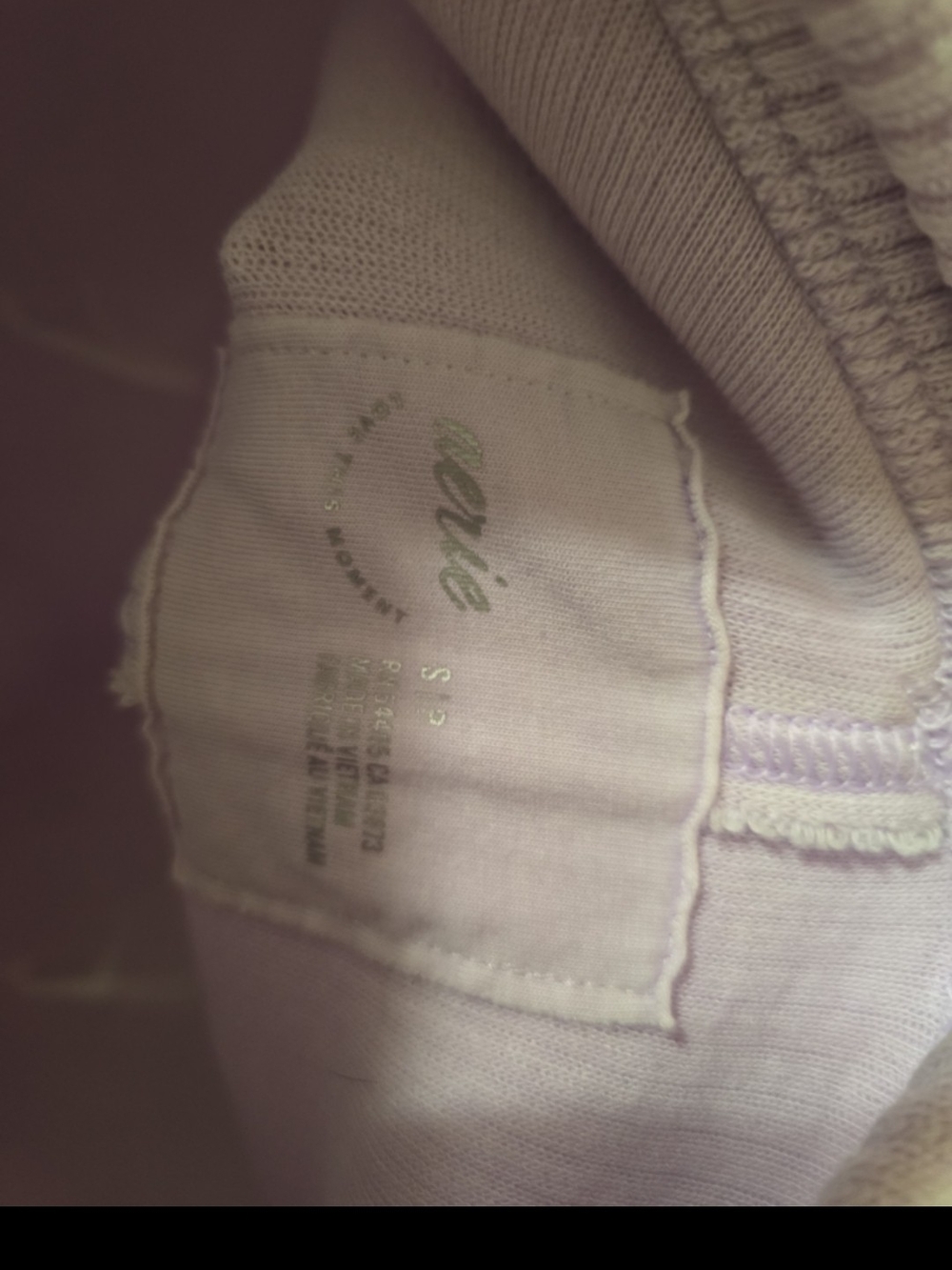 Aerie Wonder Textured V-Neck Sweatshirt oversized S-M - Picture 4 of 6